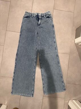 Good American Light Blue Wide Leg Jeans